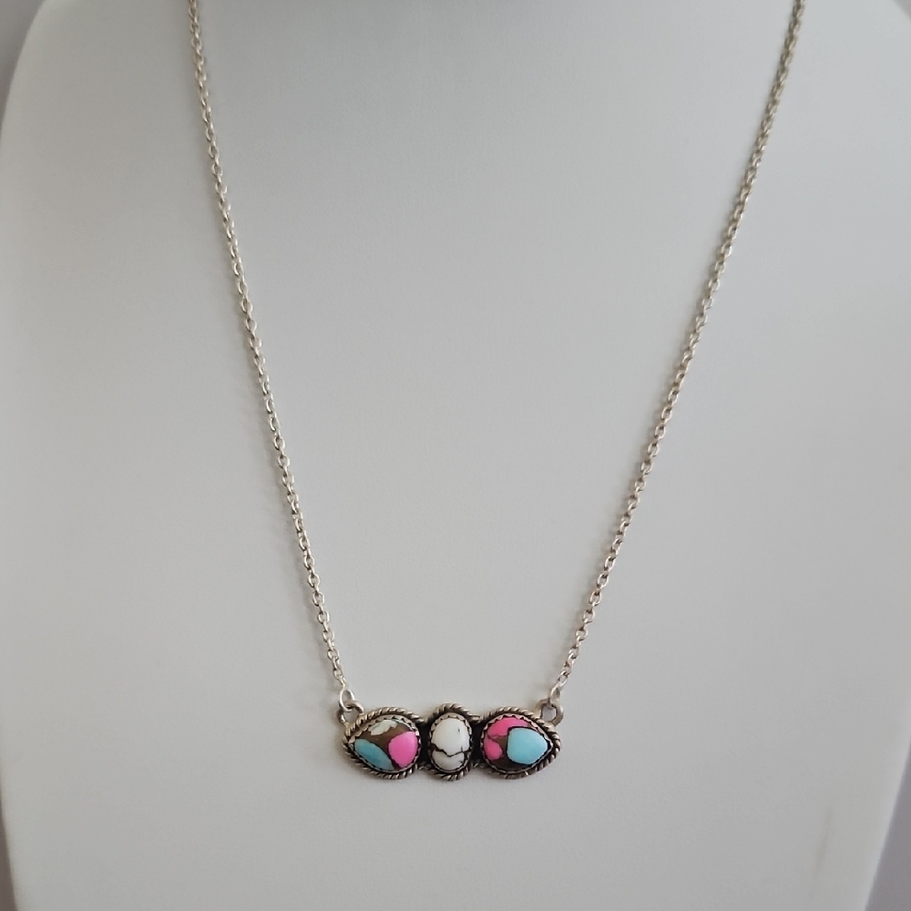 Cotton Candy Turquoise Necklace